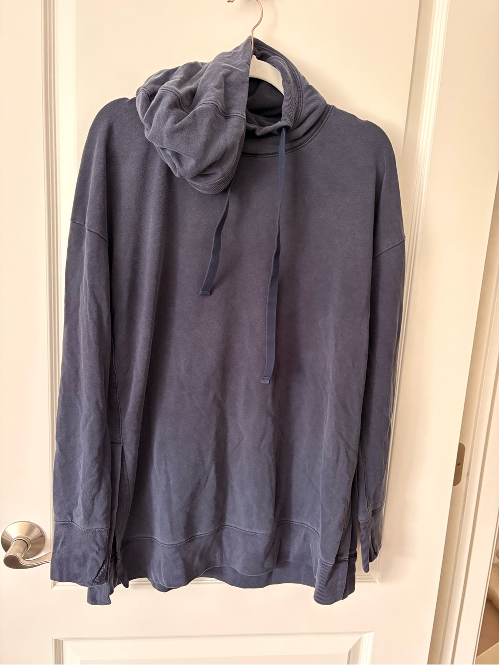 Athleta Men's Washed Navy Pullover Hoodie